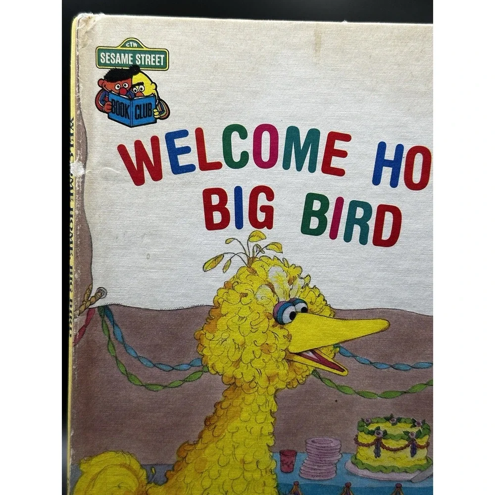 Sesame Street Book Club Welcome Home, Big Bird 1985 First Edition Hardcover READ